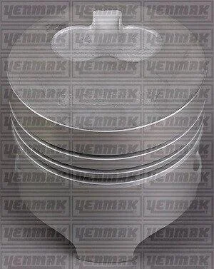 Поршень с кольцами і пальцем (размер отв. 80,00/STD) RENAULT Kangoo 1.9D (F8Q.630/632/662) YENMAK 3104163000 (фото 1)
