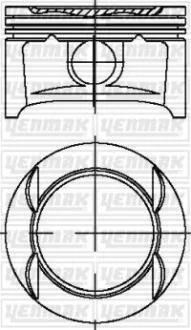 Поршень с кольцами і пальцем (размер отв. 73,40 /STD) OPEL ASTRA G 1.4 (4цл.) (Z1, 4XEP Euro 4) YENMAK 3104214000