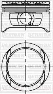 Поршень с кольцами і пальцем (размер отв. 86 / STD) OPEL ASTRA F 2.0 (4цл.) ((20 XE, C 20 XE) YENMAK 3104225000