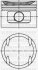 Поршень с кольцами і пальцем (размер отв. 84 / STD) BMW 325 24V - 92 (M 50 B 25 M) YENMAK 31-04601-000 (фото 1)