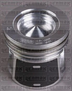 FIAT Поршень з кільцями і пальцем (88 / STD) DUCATO 2.3 D 06- дизель (двиг. F1AE0481D) YENMAK 3104838000 (фото 1)