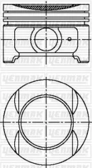 Поршень з кільцями і пальцем (размер отв. 83 / STD) CITROEN Xsantia/Xsara 1.8i, PEUGEOT 306/406 1,8і (XU7 JP 4, LFY) YENMAK 3104924000