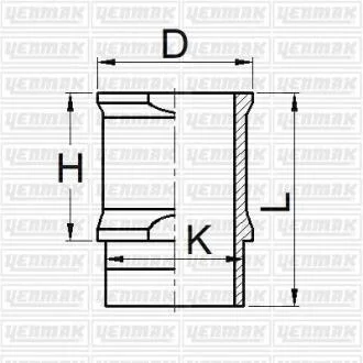 Гильза цилиндра (размер отв. 72 / STD)(104-205) YENMAK 5105872000