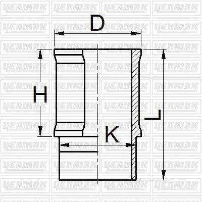 Гільза циліндра CITROEN 1.4 (размер отв. 75 / STD)(205 GR-405-309-306) YENMAK 5105873000 (фото 1)