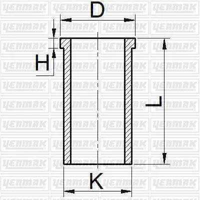 Гільза циліндра (розмір отв. 83 / STD) 305-405 D-Partner, двиг. XUD 9, XUD 9A (дизель) YENMAK 5165362000 (фото 1)