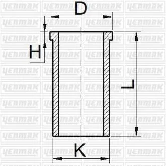 Гільза циліндра (розмір отв. 93 / STD) FIAT, IVECO, RENAULT YENMAK 5165401000
