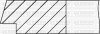 Комплект поршневих кілець на 1 поршень (розмір отв. 81.51/+0.50) VW, SKODA, AUDI 1.6 94- (ADP/ AEH / AEK /AKL /AHL) бензин YENMAK 91-09107-050 (фото 2)