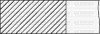 Комплект поршневих кілець (на 1 поршень) OPEL Vectra c 2.2 (86.5/0.5) (1.2/1.5/2.5) YENMAK 91-09221-050 (фото 1)