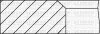 Комплект поршневих кілець (на 1 поршень) FIAT Punto 1.2 (71.2/0.4) (1.2/1.2/2.5) YENMAK 9109285040 (фото 1)
