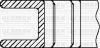 Комплект поршневих кілець (на 1 поршень) OPEL Antara 2.4, CHEVROLET Captiva 2.4 (87.5/STD) (1,2/1,5/2,5) YENMAK 9109814000 (фото 3)