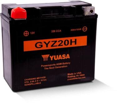 МОТО 12V 21,1Ah High Performance MF VRLA Battery YUASA GYZ20H