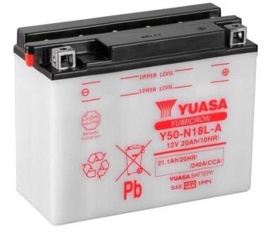 МОТО 12V 21,1Ah YuMicron Battery (сухозаряжений) YUASA Y50-N18L-A