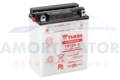 МОТО Yuasa 12V 12,6Ah YuMicron Battery YB12A-A (сухозаряжений) YUASA YB12AA (фото 1)