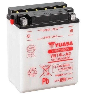 МОТО Yuasa 12V 14,7Ah YuMicron Battery YB14L-A2 (сухозаряжений) YUASA YB14LA2 (фото 1)