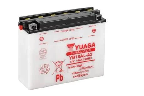 МОТО Yuasa 12V 16,8Ah YuMicron Battery YB16AL-A2 (сухозаряжений) YUASA YB16ALA2
