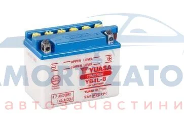 МОТО Yuasa 12V 4,2Ah YuMicron Battery YB4L-B(сухозаряжений) YUASA YB4LB (фото 1)