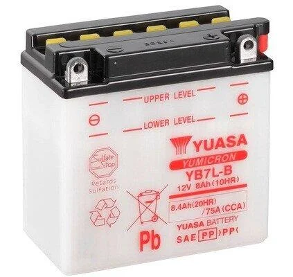 МОТО Yuasa 12V 8,4Ah YuMicron Battery YB7L-B(сухозаряжений) YUASA YB7LB (фото 1)