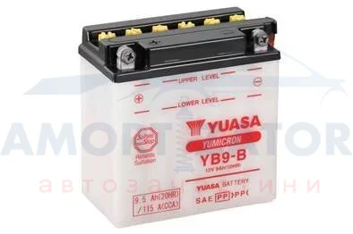 МОТО Yuasa 12V 9,5Ah YuMicron Battery YB9-B(сухозаряжений) YUASA YB9B (фото 1)
