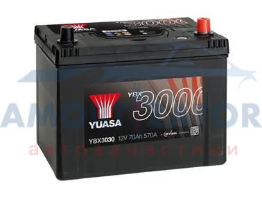 Yuasa 12V 72Ah SMF Battery Japan (0)Акція!!! YUASA YBX3030 (фото 1)