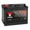 Акумулятор 12В 72Агод./630А YBX3000 SMF (L+ стандартні клеми) 269x174x223 B9 - монтажний фланець 29мм (пусковий) YUASA YBX3069