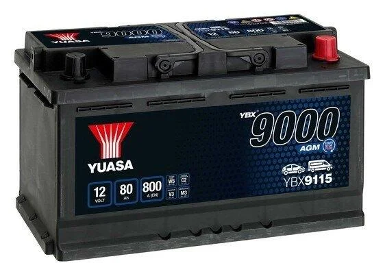 Аккумулятор Yuasa 12V 80Ah 800A YUASA YBX9115 (фото 1)