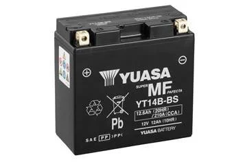 МОТО Yuasa 12V 12,6Ah MF VRLA Battery YT14B-BS(сухозаряжений) YUASA YT14BBS