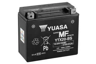 МОТО Yuasa 12V 18,9Ah MF VRLA Battery YTX20-BS(сухозаряжений) YUASA YTX20BS