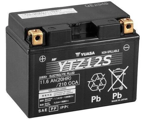 МОТО Yuasa 12V 11,6Ah High Performance MF VRLA Battery (GEL) YUASA YTZ12S (фото 1)