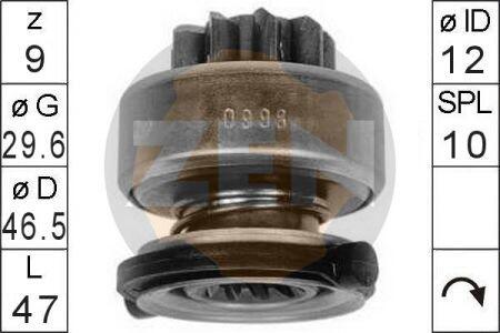 Бендикс стартера ZEN ZN 0998