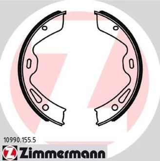 Комплект гальмівних колодок, стоянкове гальмо ZIMMERMANN 10990.155.5