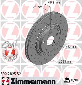 Диск гальмівний ZIMMERMANN 590.2825.52