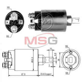 Реле втягуюче стартера ZM ZM893