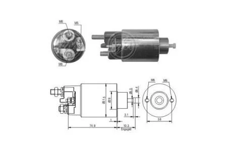 Реле втягуюче стартера ZM ZM993